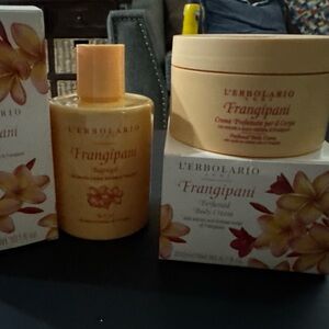 Frangipani Body Care Set - Cream and Orange